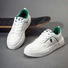 Lifestyle Casual Shoes for Men (White and Green)