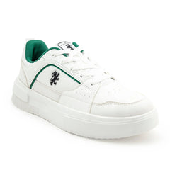 Lifestyle Casual Shoes for Men (White and Green)