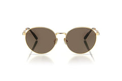 Augussto Aurelius Unisex Metal Eyeglasses - Golden Frame with Brown Lenses, Luxury Round Eyewear with Matte Finish | 100% UV Protected | Men & Women | Non-Polarised | Feather-Light Lenses