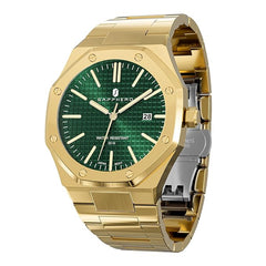 Sapphero Watches for Men Waterproof Luminous Watches with Date Dial Chronograph Analog Quartz Movement Steel Stainless Business Wrist Watches Mens Gifts