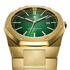 Sapphero Watches for Men Waterproof Luminous Watches with Date Dial Chronograph Analog Quartz Movement Steel Stainless Business Wrist Watches Mens Gifts