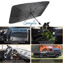 Car Sun Shade Windshield Cover | Umbrella Windshield Sun Shade for Car Front Window | Sun Protection & Heat Insulation Foldable Sun Shade | Full Cover Sun Shade for Most Vehicles GenzVybs
